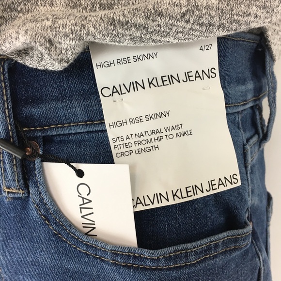 NWT Calvin Klein High Rise Skinny Ankle Jeans - Picture 5 of 11